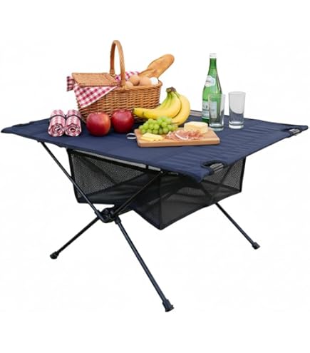 thumbnail image 2 of 48" Lightweight Foldable Camping Table With Storage Bag (Wood Grain Al – OX-Gen Outdoors 2 of 9