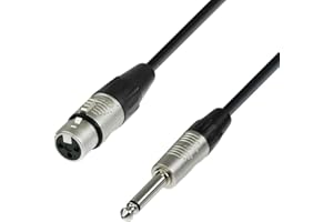 Adam Hall Cables 4 STAR MFP 0600 - Cable de Micro REAN de XLR hembra a Jack 6,3 mm mono 6 m