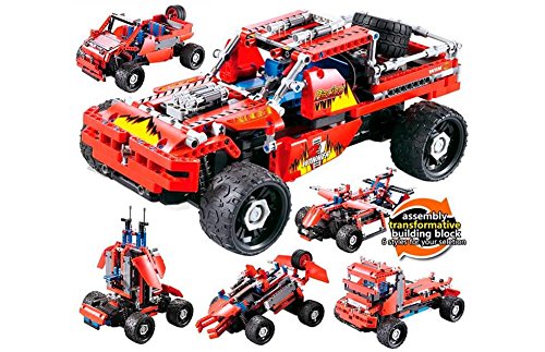 RCTecnic - Coches RC Kit de Coche teledirigido para Montar - 8 en 1 - 431pcs
