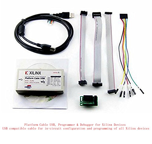 Venel Compatible XILINX Platform Cable USB,Supports Xilinx ISE/iMPACT/ChipScope/FPGA CPLD JTAG SPI Download Debugger and Programmer