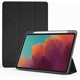 UnDePlus Samsung Galaxy Tab S11 Ultra 14.6in&ccedil; X930 X936B ile uyumlu Kılıf Kalem B&ouml;lmeli Trifolding Case Siyah