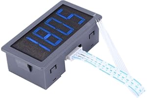 NEUFDAY Motordrehzahlmesser, blaue 4-stellige LED-Motordrehzahlmesser Drehzahlmesser + NPN Hall-Näherungsschaltersensor