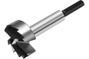 HSAWBIT 38mm Forstner Drill Bit for Woodworking, Forstner Bit Wood Drill Bits for Holes, Hinge Cutter (Ø38mm, length 90mm, HEX Shank)