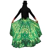 Frau Schal Kolylong® Frauen 197*125CM Chiffon weichen Stoff Schmetterling Flügel Schal Kostüm Zu (Grün)