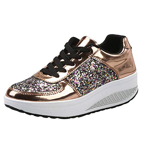 Women's Sequins Shake Shoes,LianMengMVP Ladies Winter Autumn Shoes Wedges Sneakers Fashion Girls Sport Shoes Women’'s Sugardaddy Boots