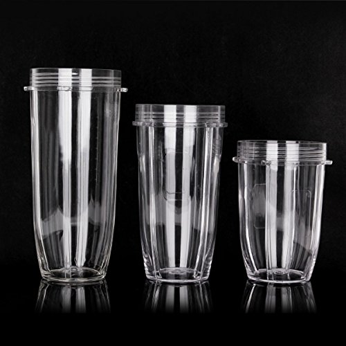 UNIQUEBELLA Ersatzteile fuer ninja, 24 OZ Kleine Tasse, Cup Entsafter Zubehör Für ninja Blender Entsafter - 3