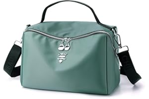 Vllcsla Bolso Bandolera para Mujeres Una Abertura con Correa de Hombro Desmontable y Ajustable, Bolso de Hombro de Tamaño Mediano Impermeable de Tela para Mujeres Que Viajan