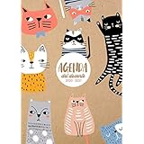 Agenda del Docente 2020 - 2021: 21x29,7cm, due pagine per settimana, motivo gatto