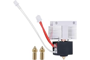 LANKEGU Kit Hotend pour ELEGOO Neptune 4/Pro, kit d'extrémité chaude d'extrudeuse entièrement assemblé en métal, bloc chauffant Hotend résistant aux hautes températures avec 2 buses en laiton de 0,4 mm