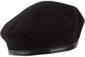 COACOM Beret, wełniany beret, czarny, regulowany damski beret, ciepła czapka, modna czapka dekoracyjna, nadaje się do noszenia na co dzień, do szkoły, dojazdów do pracy, 1 sztuka, czarny, jeden