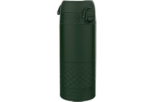 ION8 Thermosbeker Stål, 360 ml/12 oz, Läcksäker, Trippellås, Säker för Transit, Hygieniskt Lock, Lätt att Rengöra, Perfekt fö