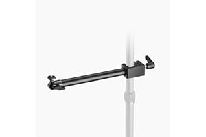 Elgato Solid Arm - ramię trzymające z wyściełanym zaciskiem do łatwego mocowania i regulacji oświetlania, kamer i mikrofonów, do transmisji, wideokonferencji i studia