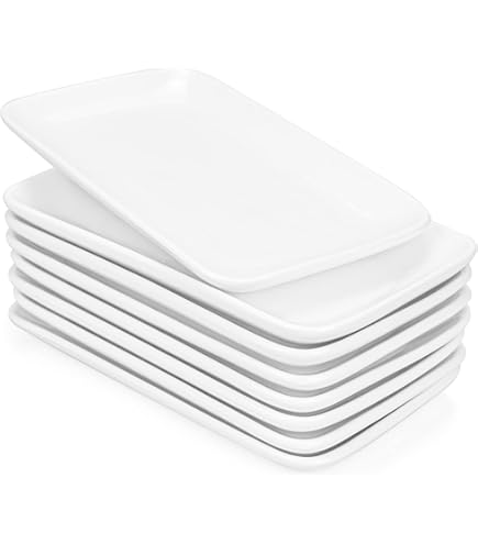 Set 4 Piatti Portata Bormioli Rocco Parma - Vetro Opale Bianco, 325x240 Mm - Foto 3