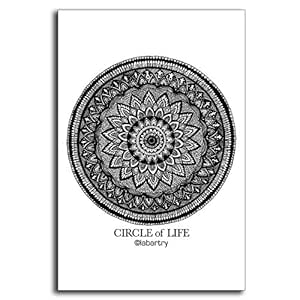 Labartry Artistic Poster Circle Of Life Mandala Chakra