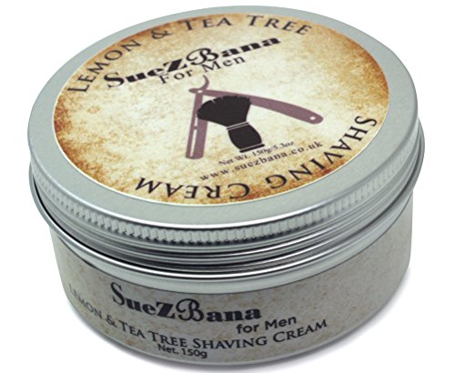 SueZbana for Men Shaving Cream 150g (Lemon & Tea Tree Shaving Cream)