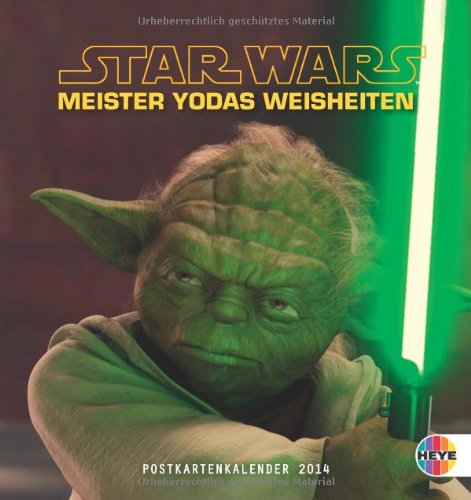 STAR WARS Meister Yodas Weisheiten 2014 Postkartenkalender