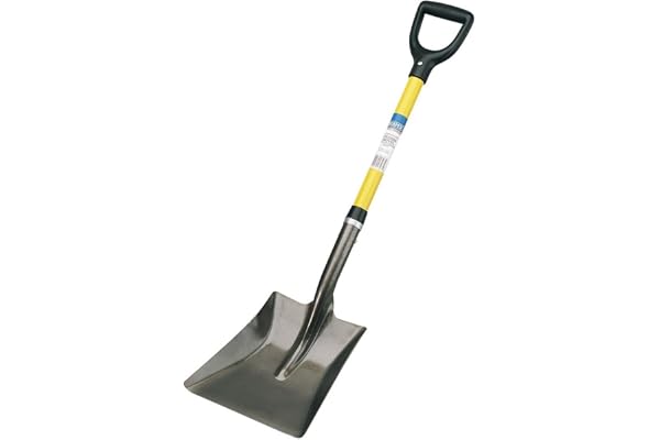 Draper 57567 Square-Mouth Shovel with Fibreglass Handle