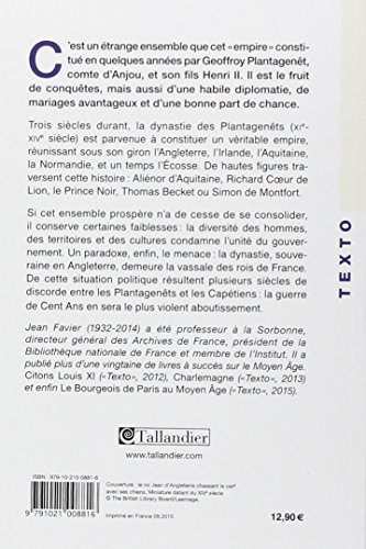 Book's Cover of Les Plantagenêts : Origines et destin d'un empire, XIe-XIVe siècles