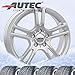 Produktbild 4 Winterräder Autec Mugano 7x17 ET48,5 5x112 Brillantsilber mit 225/50 R17 98H XL Semperit Speed-Grip 3 XL FR für Mercedes-Benz C