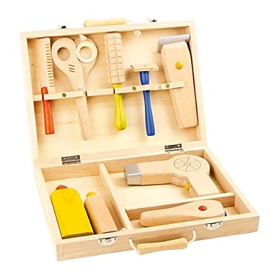 Small Foot Company (smb5v) - 5845 - Jeu D'imitation - Nettoyage Et Ménage - Valise De Coiffeur