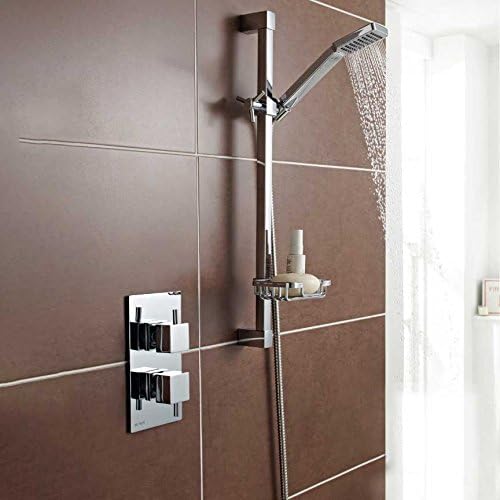 Kartell Pure Concealed Thermostatic Mixer Bar Shower With Overhead Drencher And Sliding Handset