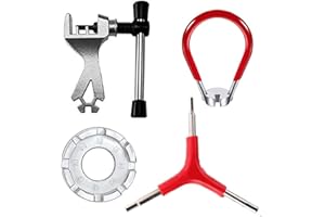 AIRFUL 4 Pezzi Chiave per Raggi per Bicicletta Chiave a Y Tendicatena, Universale Chiave per Raggi in Acciaio Forgiato Chiave per Chiavi per Ruota per Bici Chiave per Raggi per Ruota