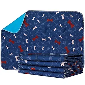 Washable Pee Pads for Dogs + Pet Grooming Gloves - Waterproof & Non-Slip Fast Absorbing Puppy Potty Training Pads,Reusable Whelping Pads, Pee Pad for Guinea Pig Cage,Dog Playpen Mat