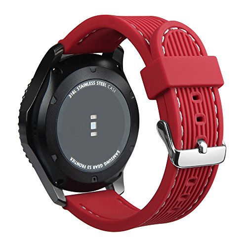 Samsung Gear S3 Frontier / Classic Armband,V-MORO 4x Silikon Sportarmband Uhr Band Erstatzband Uhrenarmband für Samsung Gear S3 Classic Samrtwatch, Multicolor (Silicone Pack of 4) - 3