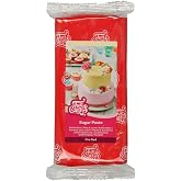 FunCakes Sugar Paste Sugar Paste, Fire Red, 1 kg | Easy to use, soft, flexible and mouldable, ideal for decorating cakes
