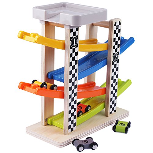 Wooden Big Ramp Race Car, Track Parking Garage Set, Learning & Activity Playset with Assorted 4 Small Wood Racers, Cars for 2, 3, 4, 5 Year Old and UpBoys, Girls, Kids, Toddlers - iPlay, iLearn reviews Wooden Big Ramp Race Car, Track Parking Garage Set, Learning & Activity Playset with Assorted 4 Small Wood Racers, Cars for 2, 3, 4, 5 Year Old and UpBoys, Girls, Kids, Toddlers - iPlay, iLearn