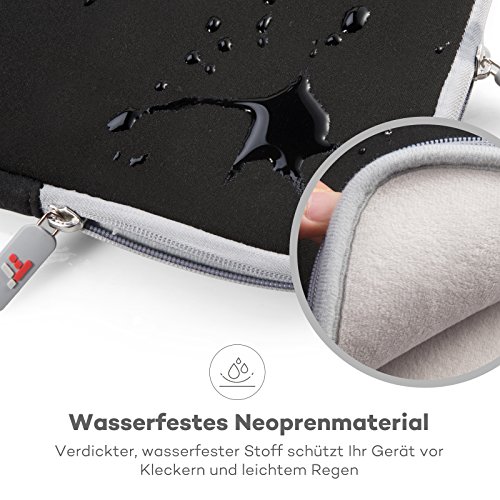 TaoTronics Notebook Schutzh  lle f  r Sleeve 13  - 13 3  MacBook Air   Pro  Laptops  Notebooks  Ultrabooks - YKK-Rei  verschluss  Schockfest   Kratzfe