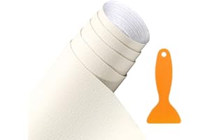 ZINUEEN Pelle Adesiva per Riparazioni 40x160cm, Ecopelle Forte adesività con un raschietto Arancione, Patch per Riparazione in PU Pelle per Divani, Seggiolino Auto, Borse, Giacche (Bianco)