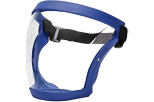 itrimaka Gafas Visera Cubierta Completa con Montura, antivaho, Antipolvo, Ultra Transparentes, Cara Completa, 4 Colores, ProteSalpicaduras Gotas sanitarias