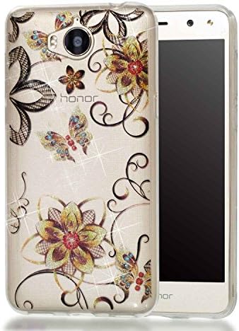 Case for Huawei P9 Lite (5.2 Inches) Bumper Unique Design Soft Flexible TPU Silicone Case Cover Clear Transparent Clear Case + Outdoor Compass Keyring) # 100, 11, Huawei Y5 2017/Y6 2017