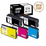 hp 7740 cartucho 954  LEMERO Compatible Sustituciones para HP 953 XL 953XL Cartuchos de Tinta para HP OfficeJet Pro 8210 8218 8710 8715 8718 8719 8720 8725 8728 8730 8740 7720 7740 WF All-in-One (5 Pack)