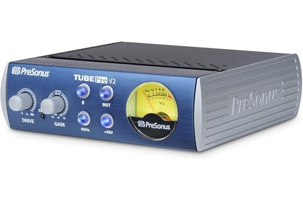 PreSonus TUBEPre V2 - mCarte son Professionnelle - Préampli à Lampes Bleu