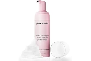 ‎GRACE & STELLA grace & stella - Reinigungsschaum Gesicht, Sensitive Haut Gesichtsreinigung und Abschmink Waschgel, Feuchtigkeitsspendender Gesichtsreinigungsschaum, Cleansing Foam für Trockene Haut, Vegan [60 ml]