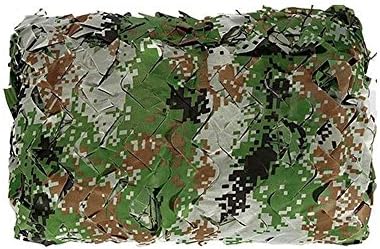 HKYIYO Woodland Camo Camouflage Net Netting Cover for Camping Military Hidden Hunting Shooting Blinds Decoration - Army