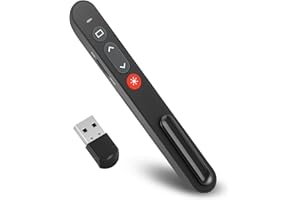 ‎KKMOL Wireless Presenter - KKMOL Präsentationsfernbedienung, Powerpoint Fernbedienung, Pointer für Präsentationen, USB Presenter für PPT/Windows XP/7/8/10/Mac OS/Linux