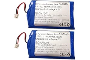 HXJNLDC Batería de 3.7V 1500mah para reemplazo de batería del Controlador inalámbrico Sony PS4 (CUH-ZCT2U, CUH-ZCT2E, CUH-ZCT2A 2016 y Modelos posteriores) dualshock Playstation 4 Gen 2 Enchufe pequeño