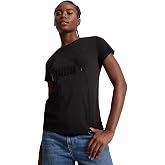 Classics Shiny Logo Kadın Siyah G&uuml;nl&uuml;k Stil T-Shirt 62559701
