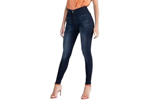 MAMAJEANS Jeggings Donna a Vita Alta, Jeans Comodo in Cotone Ultra Elasticizzato, Skinny Fit - Made in Italy