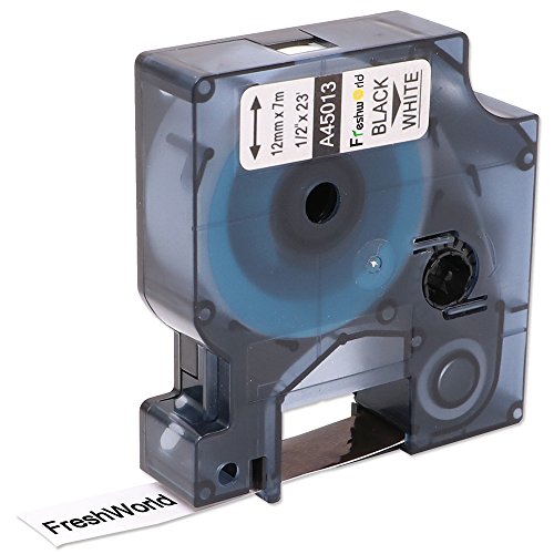 3x Dymo D1 Standard 45013 S0720530 Cintas para impresoras de etiquetas  12 mm x 7 m  Negro sobre Blanco  Est  ndar Pack Compatible para la LabelManager 160 350 LabelPoint 250 LabelWriter Etc 