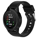 Knowin Uhrenarmband 22mm Ersatz-Silikagel-Schnellmontageschlaufe für Garmin Fenix 5 lila Watch Schnellverschluss-Silikonband Lässiger Sportmode-Riemen Reisende Müssen Mitbringen
