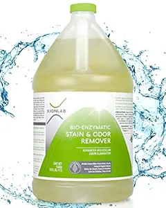 Xion Lab Super Strength Enzyme Cleaner - Urine Remover and Pet Odor Eliminator | Removes Cat & Dog Urine Smell from Carpet, Rug, Floor, Fabric | Enzymatic Cleaner Safe for Kids and Pets | 1 Gallon