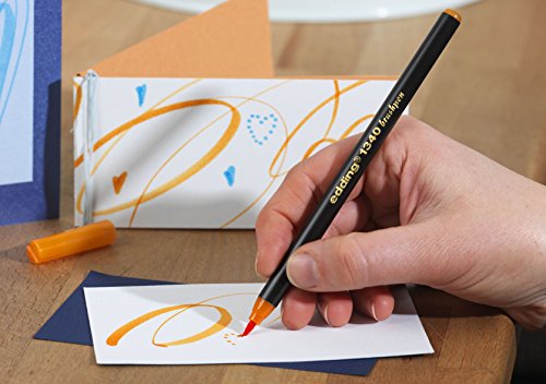 edding 1340 Brushpen Fasermaler mit variabler Spitze, 10-stück farblich sortiert - 2