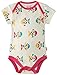 Kite Baby-Girls Fishy Animal Print Round Collar Short Sleeve Bodysuit, Pink, 6-9 Months (Manufacturer Size:6-12 Months)
