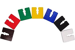 SKIR'CO 2-15 mm Plastic Flat Shims, Frame Spacers 50 x 50 mm, Door and Window Frame Packers, Leveling Spacers (Mix 2)