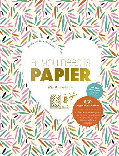 Télécharger All you need is PAPIER - Le livre tout-en-un matériel et projets, 250 pages détachables (stickers, PDF Ebook En Ligne