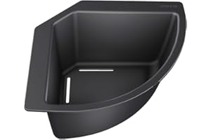 BLANCO 235866 Récipient d’Angle pour Aliments et Vaisselle 1 Pièce Noir 215 x 215 mm
